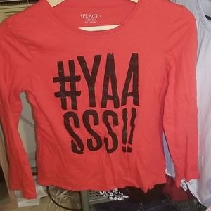 (3/15) #YASSS!! LONG SLEEVED TEE SHIRT